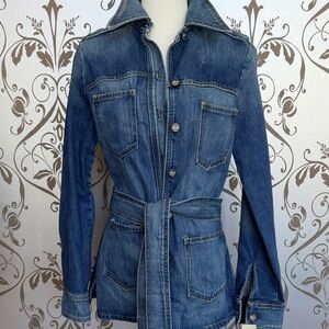 Denim Belted Women's Jacket
